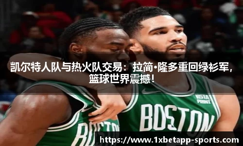 凯尔特人队与热火队交易：拉简·隆多重回绿衫军，篮球世界震撼！